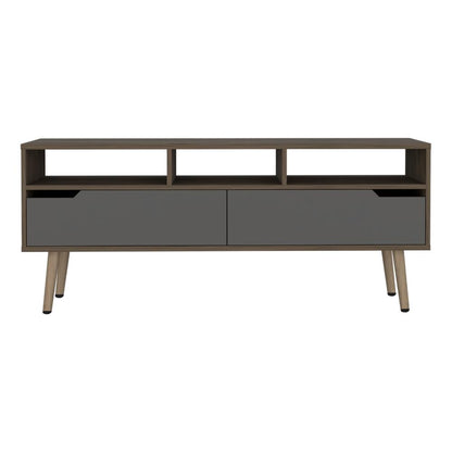 Mesa Para Tv Tornelli Nogal y Plomo para Tv de 60"