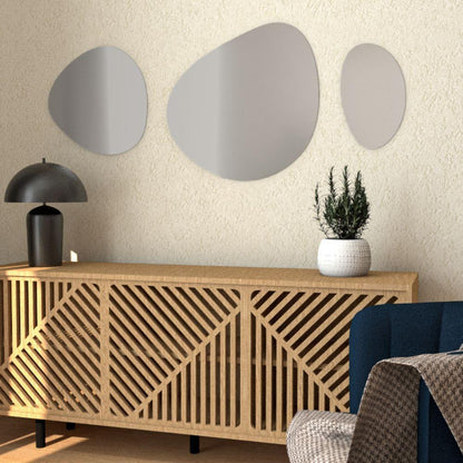 Espejo Gocce, con formas en gotas - VIRTUAL MUEBLES