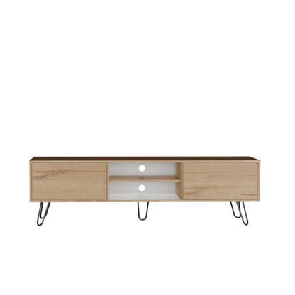 Mesa Para TV Paris Duna y Blanco para TV de 80"