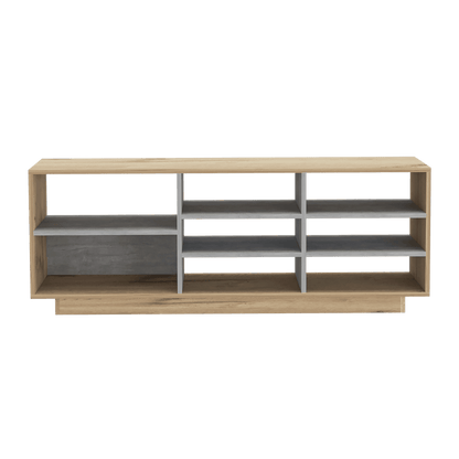 Mesa para TV Kira color Café claro y Cemento para Sala.