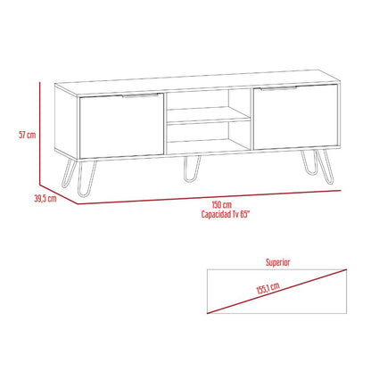 Mesa para Tv Augusta Duna y Wegue hasta 65"
