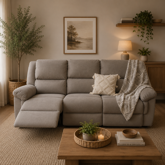 Sofa Moderno Reclinomatic Gris