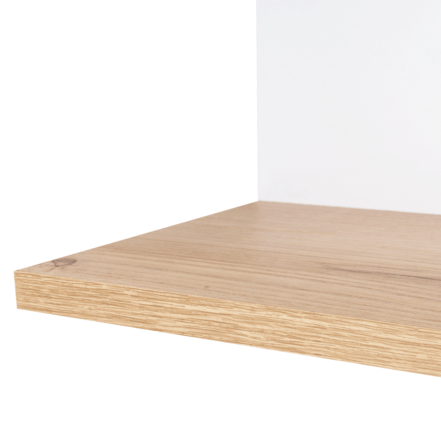 Repisa Esquinera Índigo, Beige y Blanco, con dos entrepaños - VIRTUAL MUEBLES