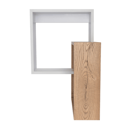 Repisa Cuadrada Deia, Beige y Blanco, x 1 Unidad - VIRTUAL MUEBLES