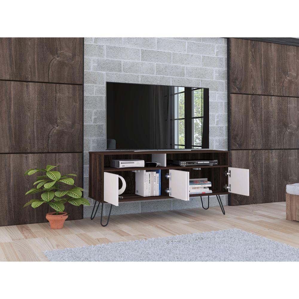 Rack tv para Tv de 55'' Morelli Habano Blanco