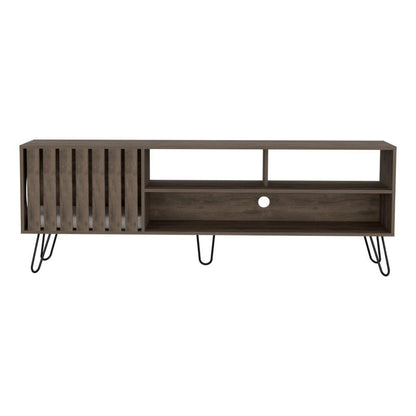 Mesa para Tv Feretti, Nogal, cuenta con espacio para Mascota Hasta 75 Pulgadas