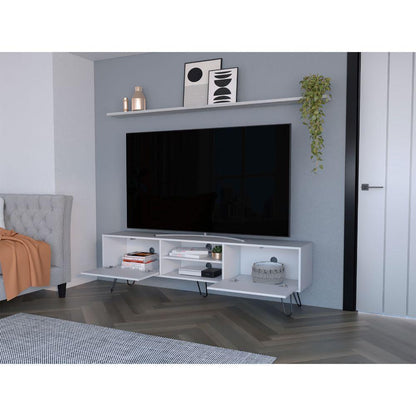 Mesa Para Tv Vasel Blanco Para Televisor de 70" Pulgadas