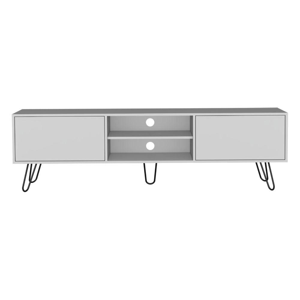 Mesa Para Tv Vasel Blanco Para Televisor de 70" Pulgadas