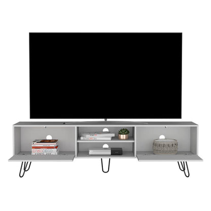 Mesa Para Tv Vasel Blanco Para Televisor de 70" Pulgadas