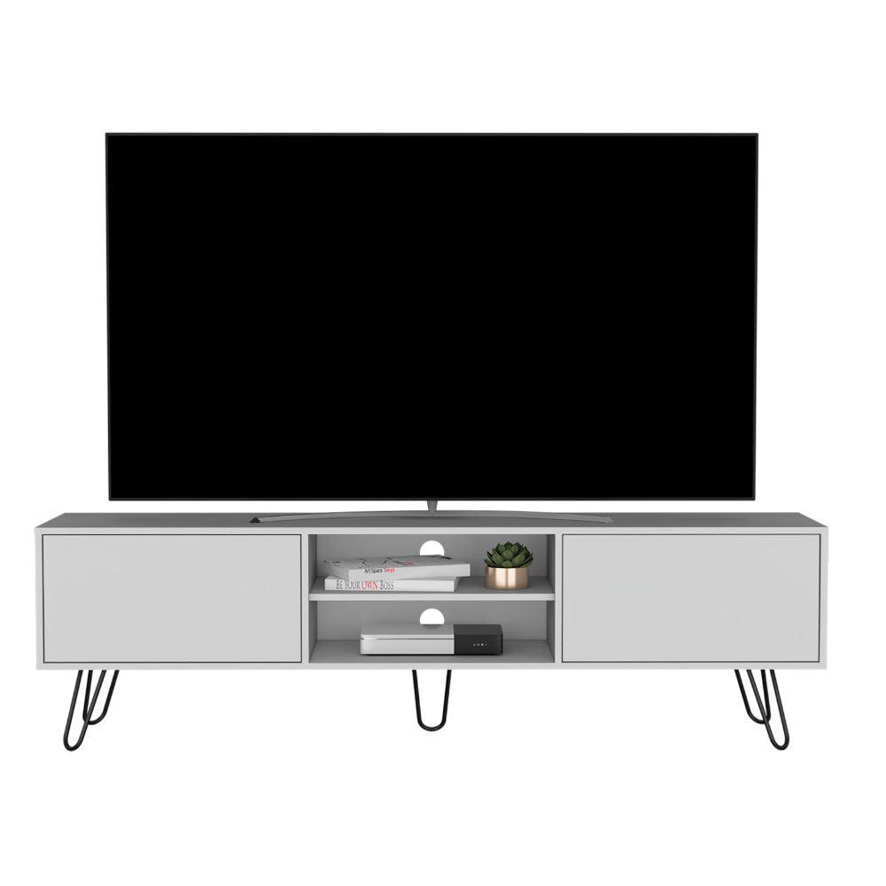 Mesa Para Tv Vasel Blanco Para Televisor de 70" Pulgadas