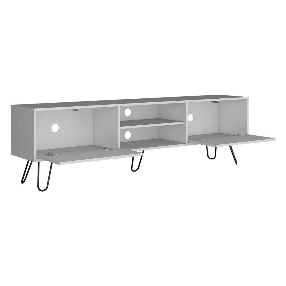 Mesa Para Tv Vasel Blanco Para Televisor de 70" Pulgadas
