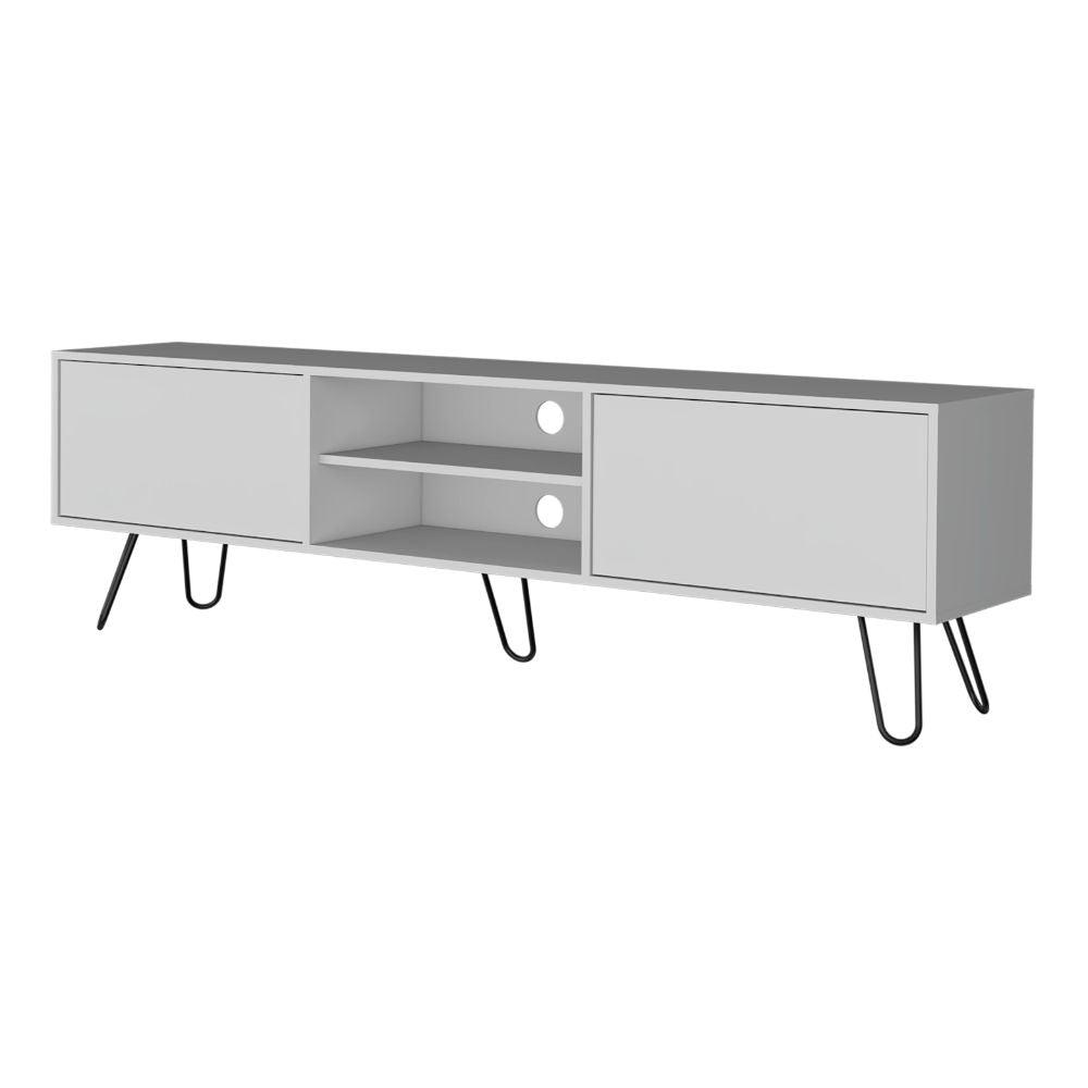 Mesa Para Tv Vasel Blanco Para Televisor de 70" Pulgadas
