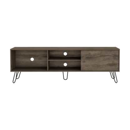 Mesa Para Tv Telmo, Nogal, con Espacio Para Tv Hasta de 75 Pulgadas ZF - VIRTUAL MUEBLES