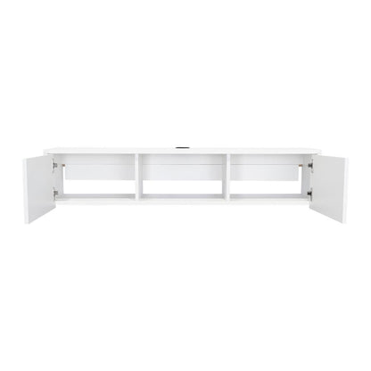 Mesa Para Tv Flotante Glen Blanco