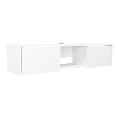Mesa Para Tv Flotante Glen Blanco