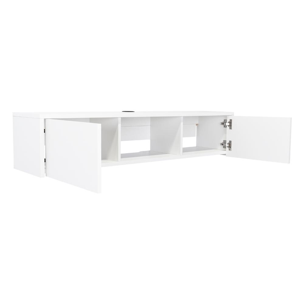 Mesa Para Tv Flotante Glen Blanco