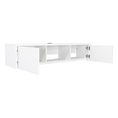 Mesa Para Tv Flotante Glen Blanco
