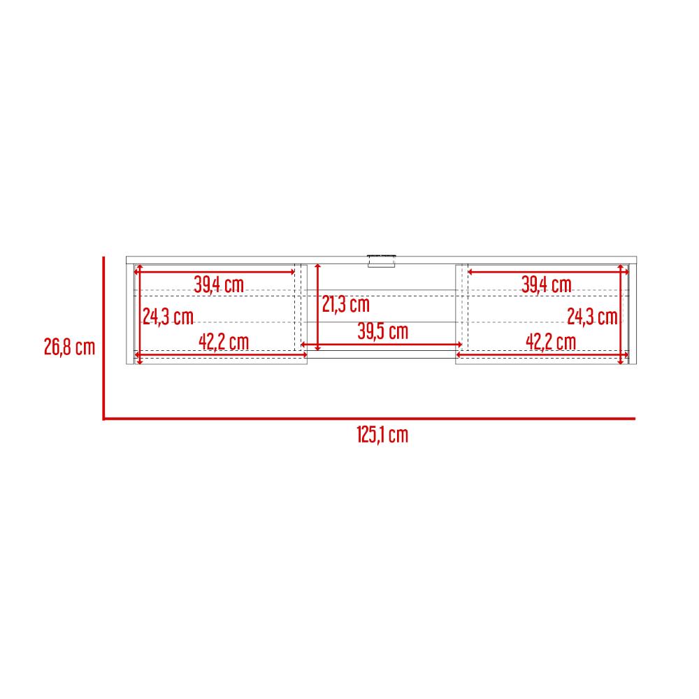 Mesa Para Tv Flotante Glen Blanco
