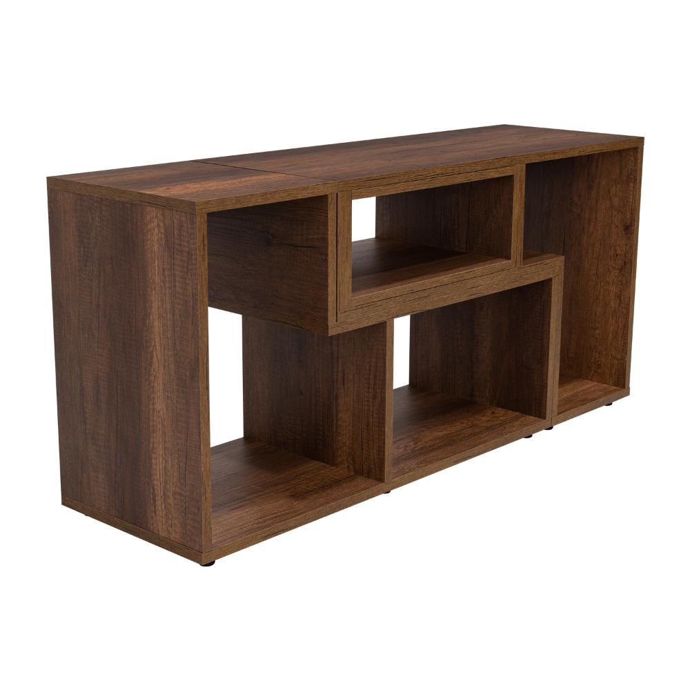 Rack extensible Cassano  Caramelo para Tv de 50"