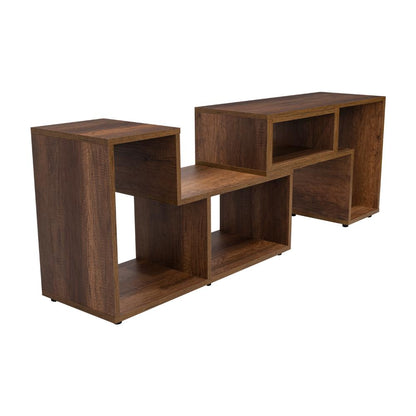 Rack extensible Cassano  Caramelo para Tv de 50"