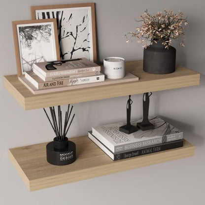 Repisa Flotante Maca, Beige, con espacio para ubicar objetos