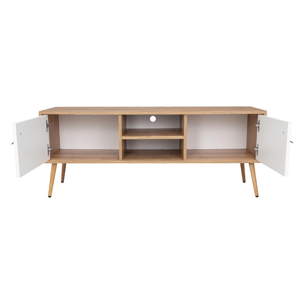 Mesa para TV Lienpo Blanco y Macadamia para TV de  50"
