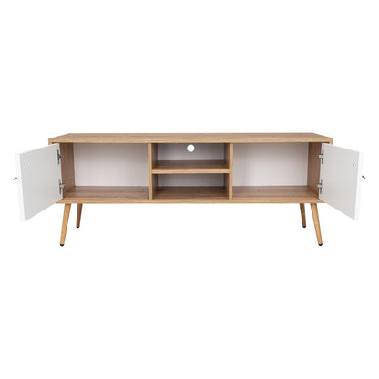 Mesa para TV Lienpo Blanco y Macadamia para TV de  50"