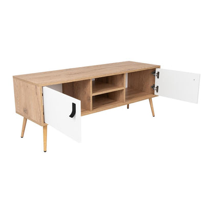 Mesa para TV Lienpo Blanco y Macadamia para TV de  50"