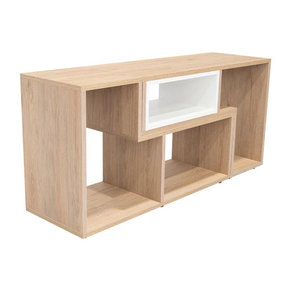 Rack extensible Cassano  Rovere y Blanco para Tv de 50"