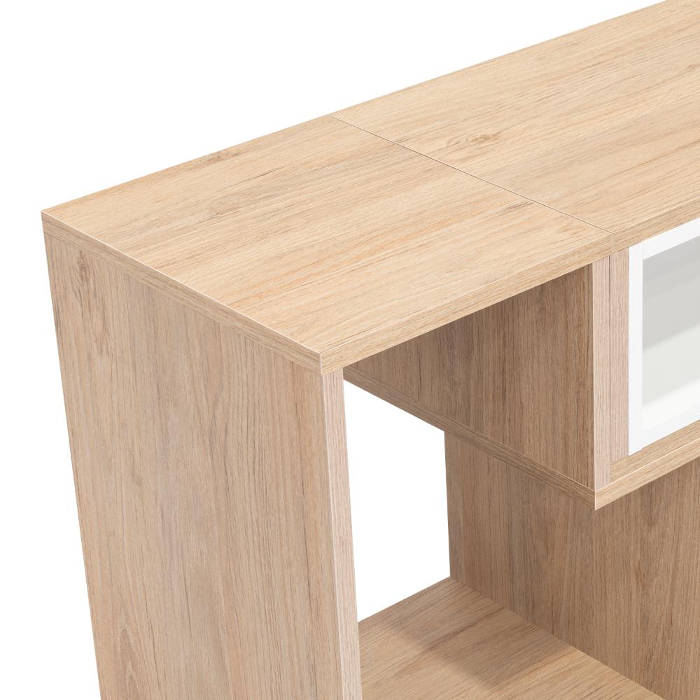 Rack extensible Cassano  Rovere y Blanco para Tv de 50"