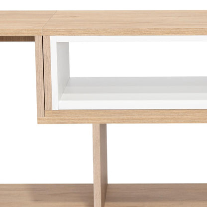 Rack extensible Cassano  Rovere y Blanco para Tv de 50"