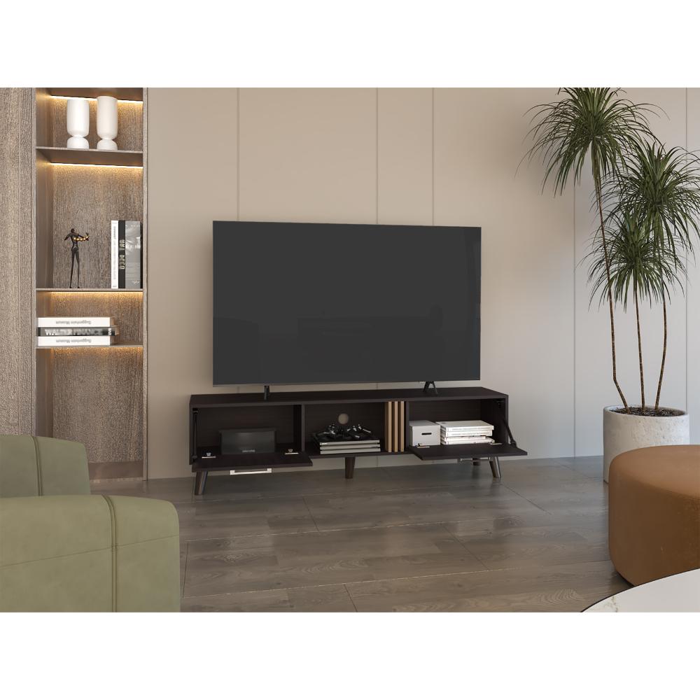 Mesa para TV Vulcan Wengue y Fresno Eu para TV de  70"