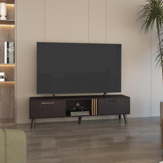 Mesa para TV Vulcan Wengue y Fresno Eu para TV de  70"