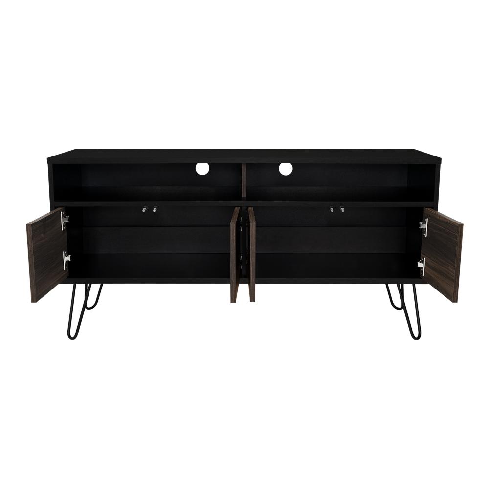 Mesa Para Tv Morelli Wengue y Taupe para Televisor de 55"
