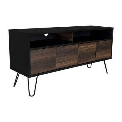 Mesa Para Tv Morelli Wengue y Taupe para Televisor de 55"