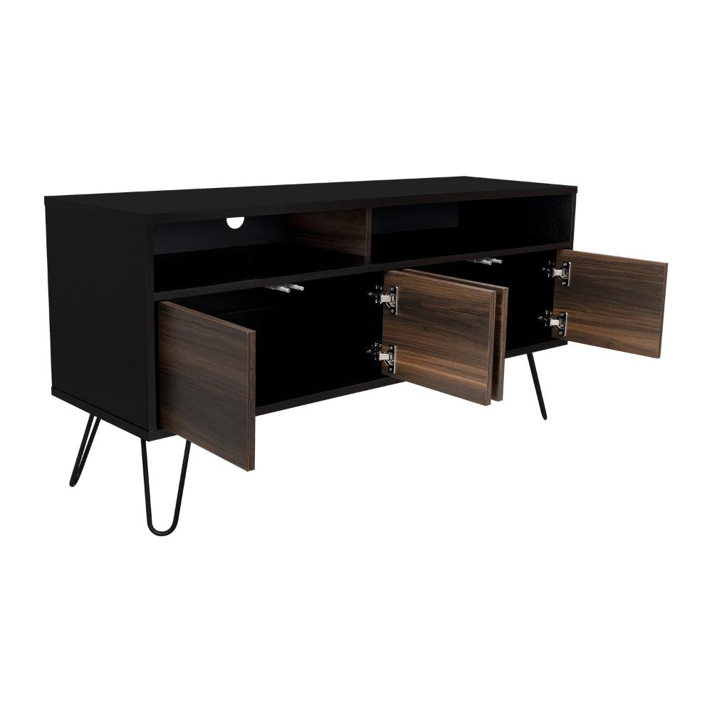 Mesa Para Tv Morelli Wengue y Taupe para Televisor de 55"