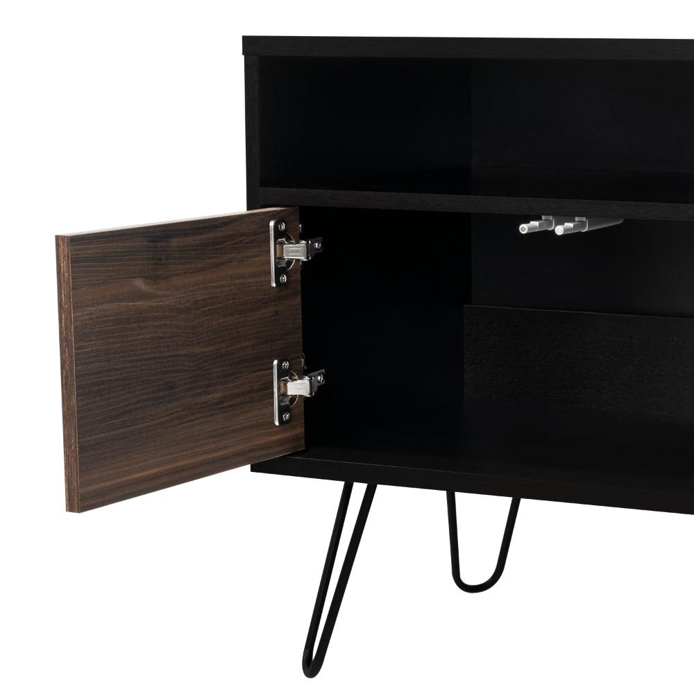 Mesa Para Tv Morelli Wengue y Taupe para Televisor de 55"