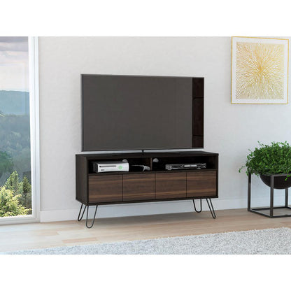 Mesa Para Tv Morelli Wengue y Taupe para Televisor de 55"