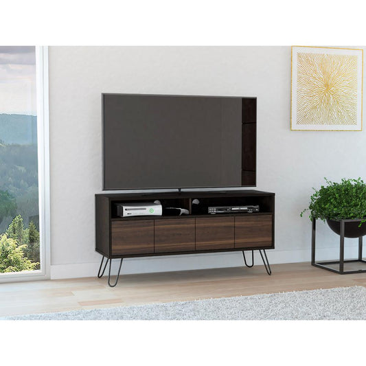 Mesa Para Tv Morelli Wengue y Taupe para Televisor de 55"