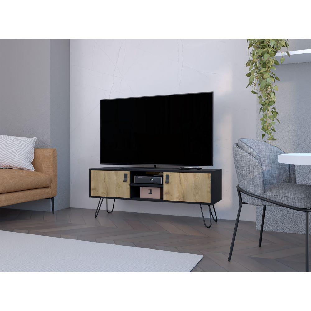 Mesa para TV Corvini Macadamia y Wengue para TV de 50''