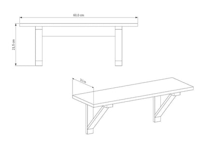 Repisa Rectangular Bella, Beige, X1 Unidades - VIRTUAL MUEBLES