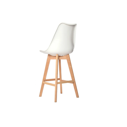 Silla de Barra Vernaza Tapizada Blanco
