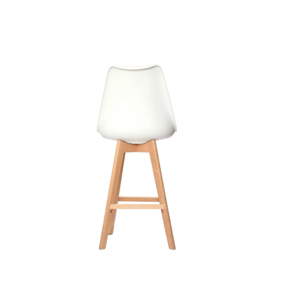 Silla de Barra Vernaza Tapizada Blanco