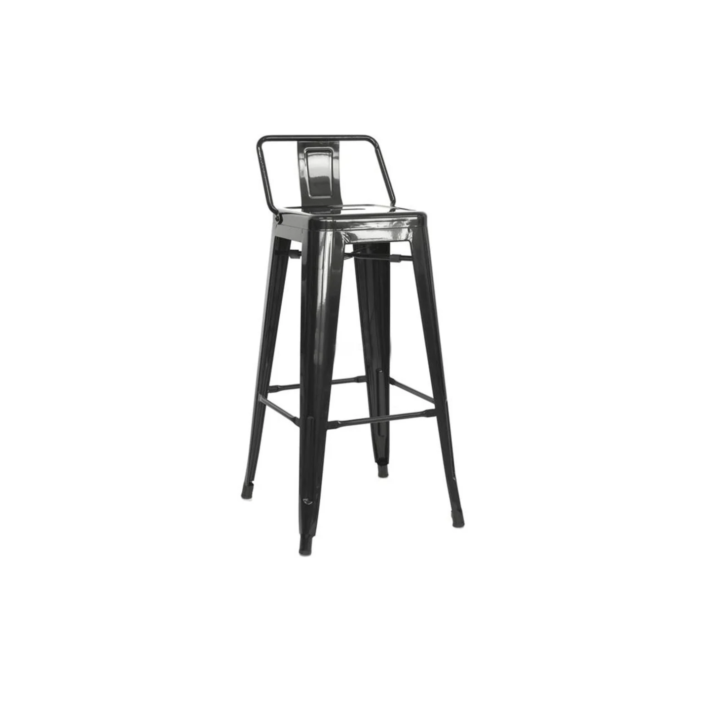 Silla de Barra Metalica Espalda Negro