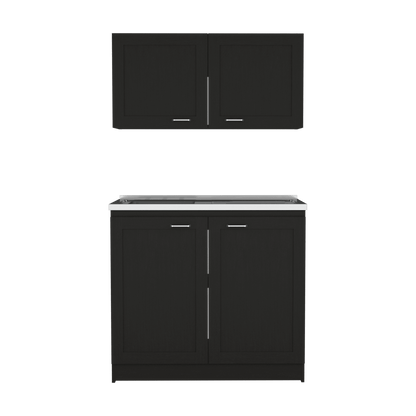Cocina Integral Toronto, Wengue, Incluye Mesón Izquierdo ZF - VIRTUAL MUEBLES