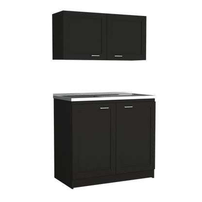 Cocina Integral Toronto, Wengue, Incluye Mesón Izquierdo ZF - VIRTUAL MUEBLES