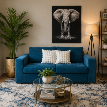 Sofá Clásico Royal Elegance Azul