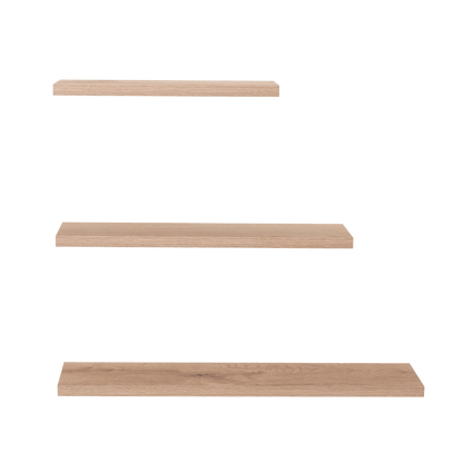 Set de Repisas Flotantes Ballucci, Beige, X3 Unidades - VIRTUAL MUEBLES