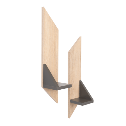 Set de Repisas Vettel, Beige, X 2 Unidades - VIRTUAL MUEBLES