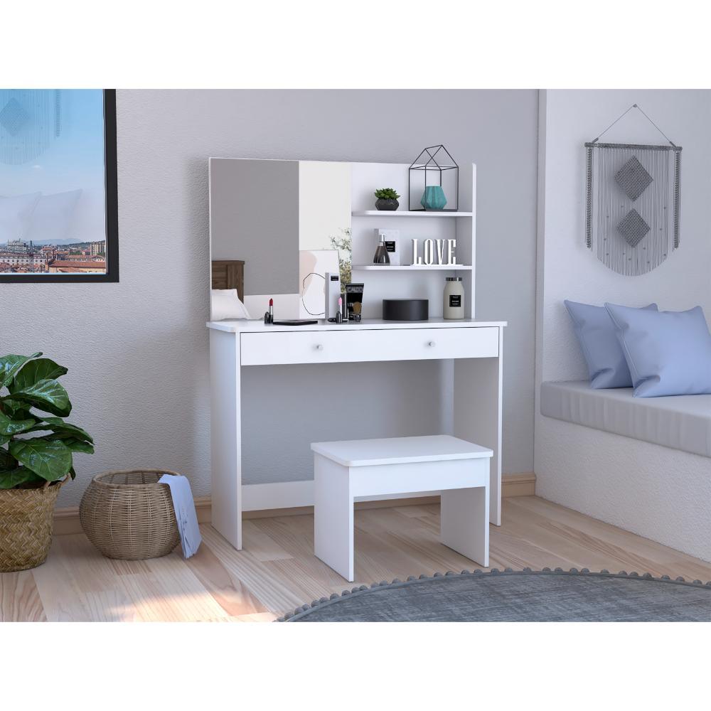 Mueble Tocador Cecil Blanco